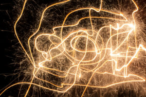 Light painting with the sparkler